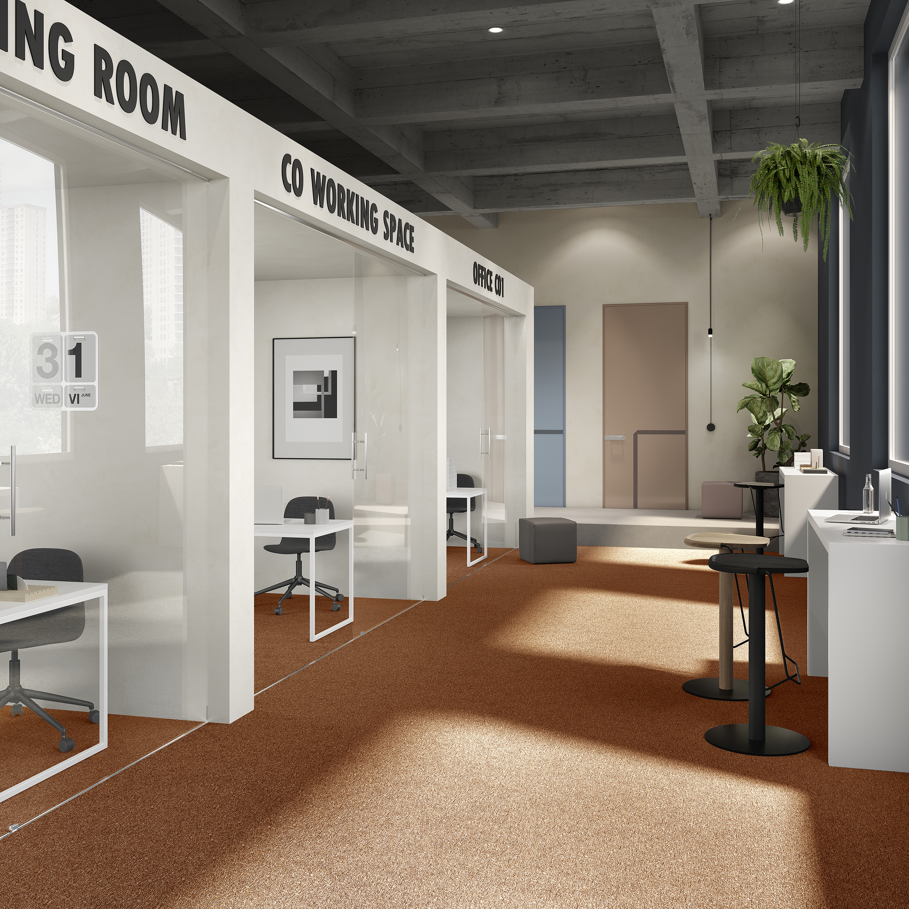 Ковровая плитка Medusa Tile 84 (500*500*5 мм) — купить в Евпатории