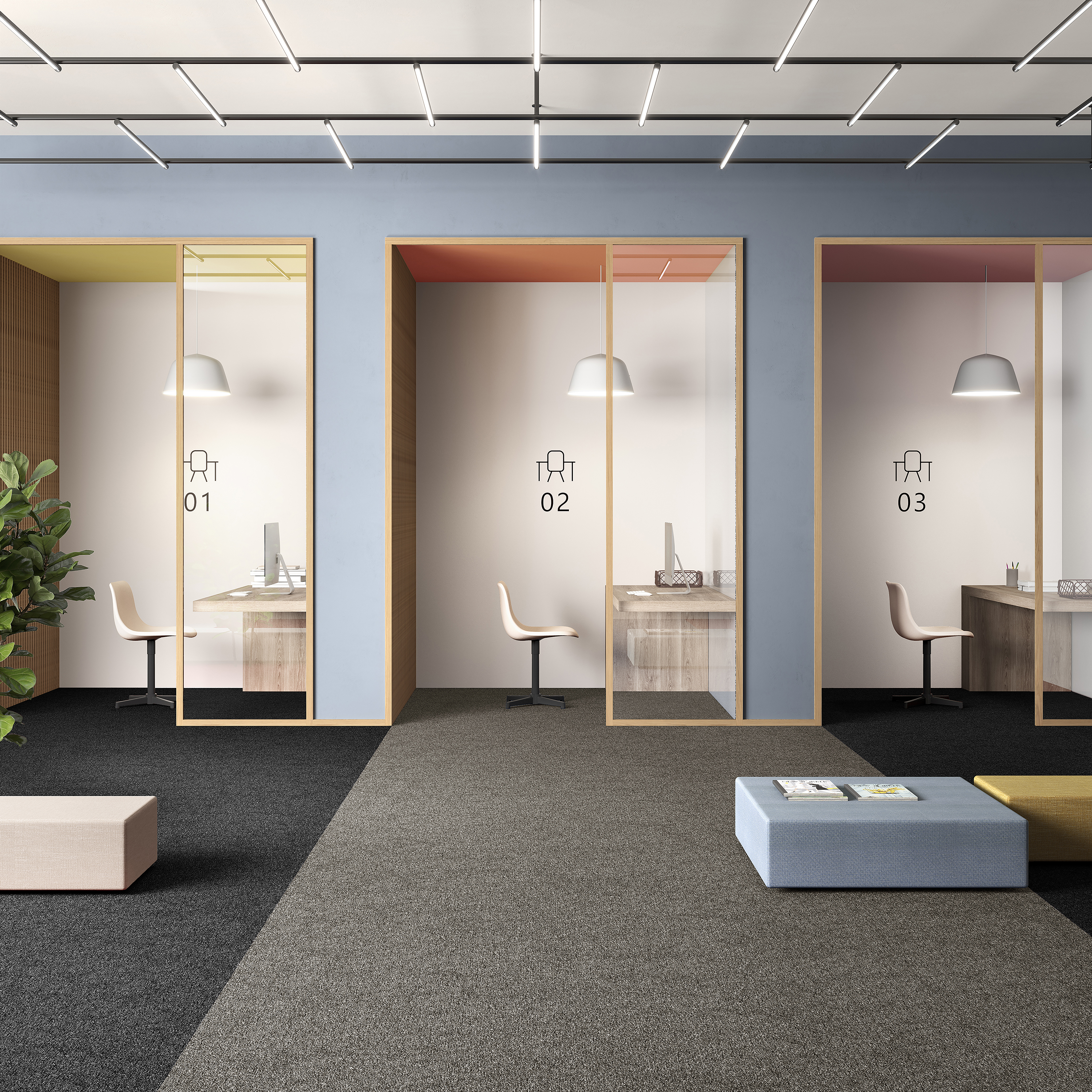 Ковровая плитка Medusa Tile 40 (500*500*5 мм) — купить в Евпатории