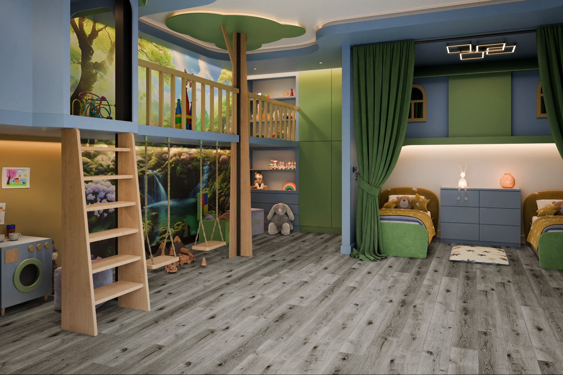 Усовершенствованная кварц-виниловая плитка «Damy Floor» Дуб Состаренный Серый (1227*187*2,5 мм) — купить в Евпатории