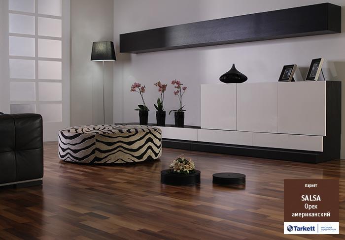 Паркетная доска "Tarkett" Salsa Орех американский (2283*194*14 мм) — купить в Евпатории