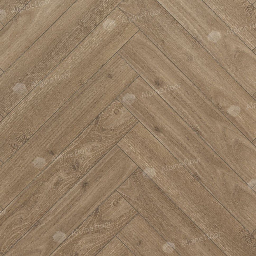 Ламинат "Alpine Floor" Herringbone 12 Дуб Калабрия (600*100*12 мм) — купить в Евпатории