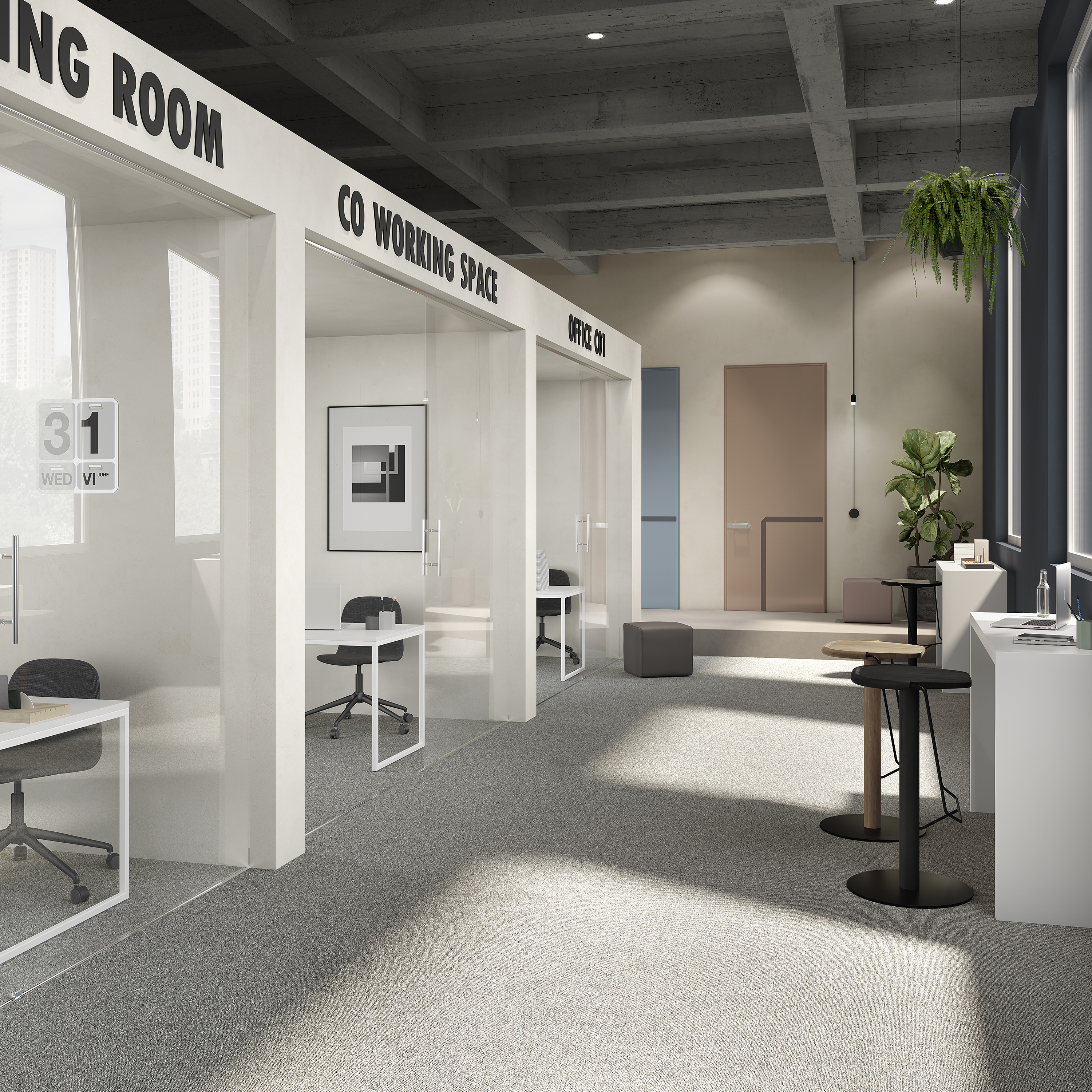 Ковровая плитка Medusa Tile 94 (500*500*5 мм) — купить в Евпатории