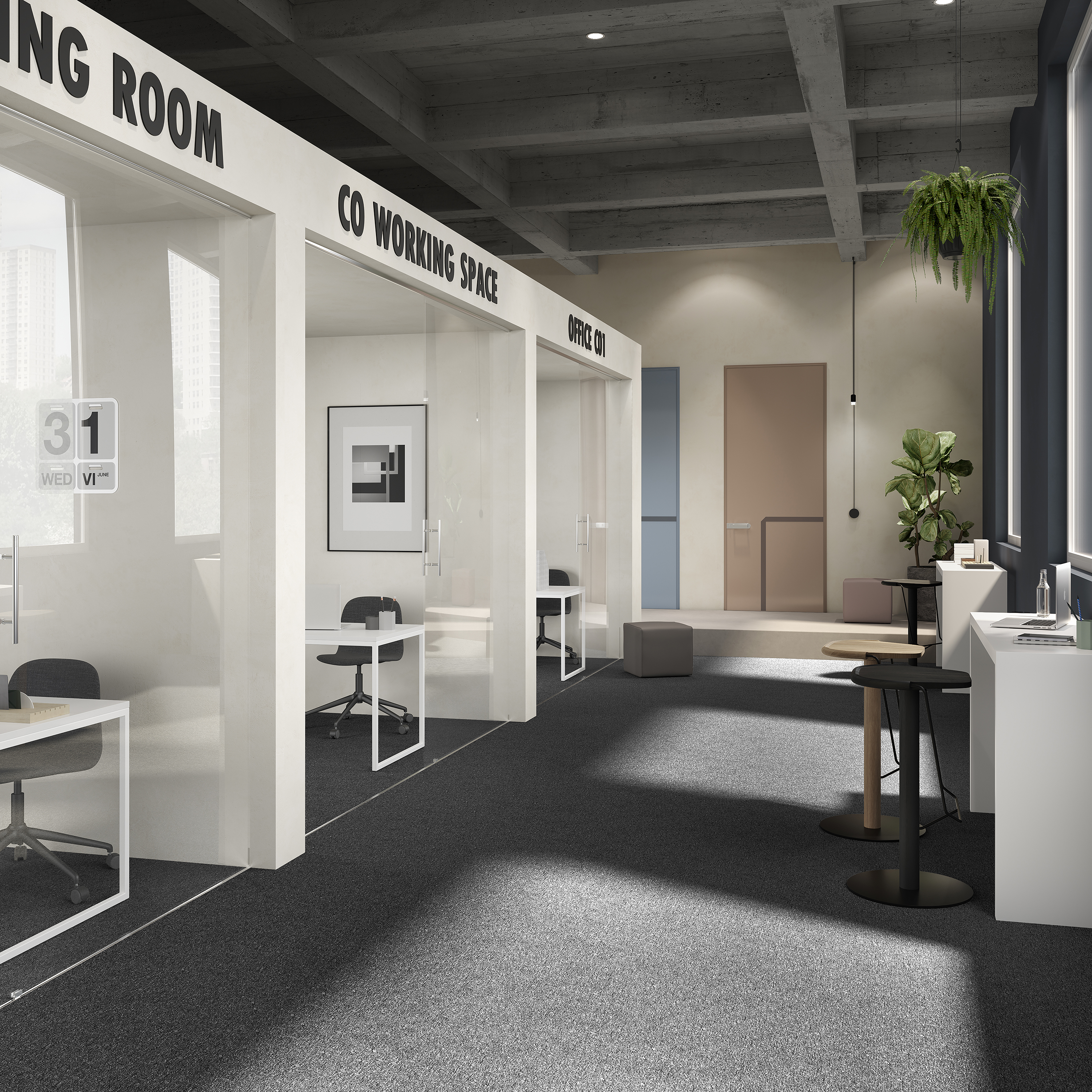 Ковровая плитка Medusa Tile 99 (500*500*5 мм) — купить в Евпатории