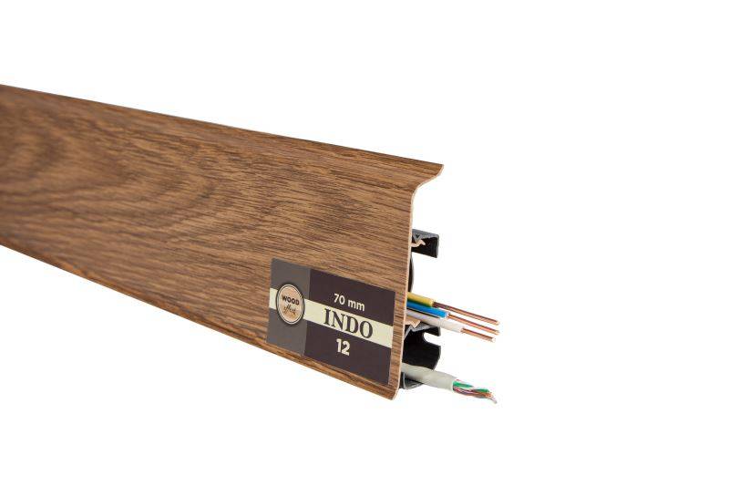 Плинтус "Arbiton" Indo Дуб Темный (2500*26*70 мм) — купить в Евпатории