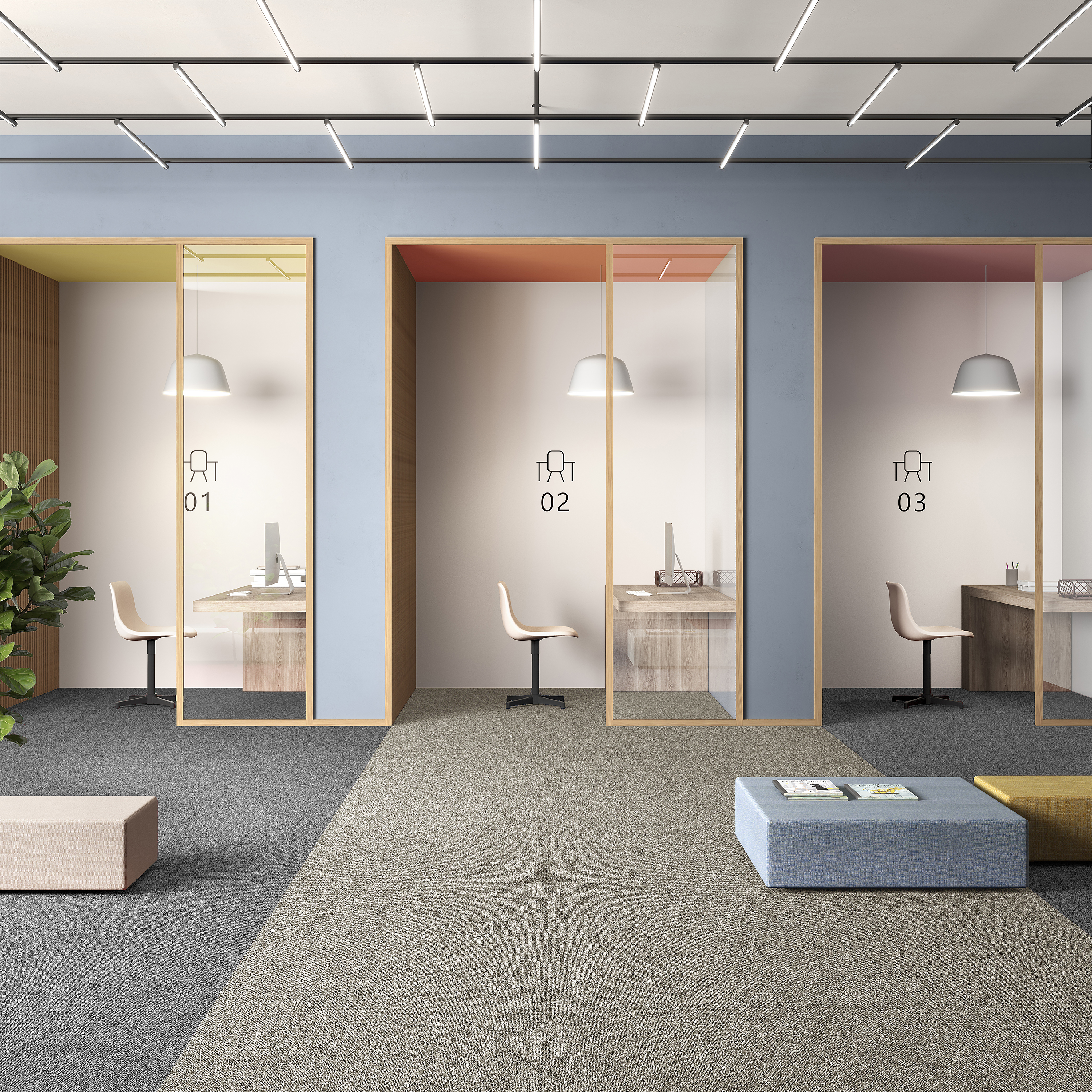 Ковровая плитка Medusa Tile 33 (500*500*5 мм) — купить в Евпатории