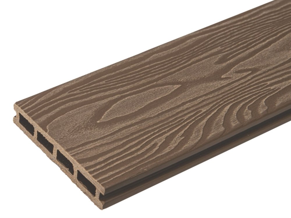 Террасная доска орех TalverWood 150*25мм 3D текстура дерева брашинг — купить в Евпатории