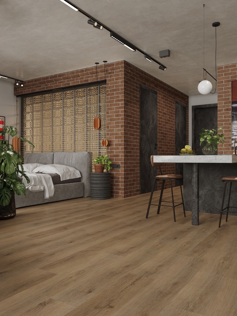 Кварцвиниловая плитка LVT "Alpine Floor" Дуб Рейсдал (1219*184*2 мм) — купить в Евпатории