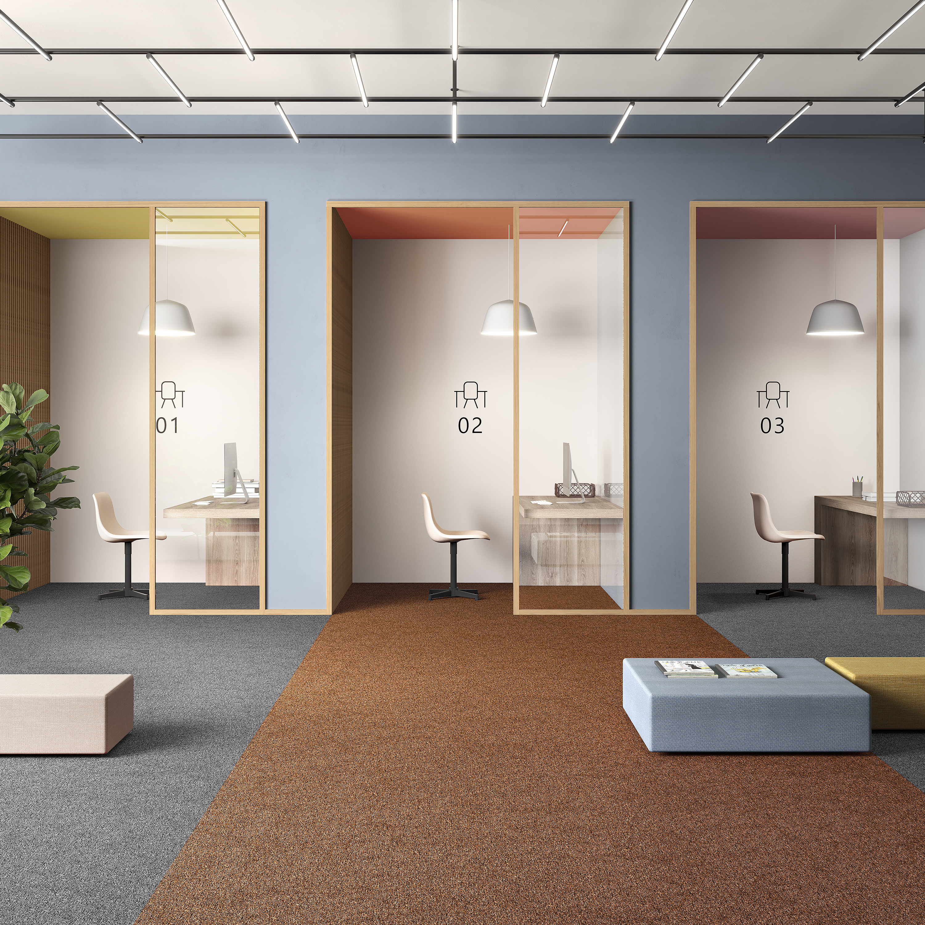 Ковровая плитка Medusa Tile 84 (500*500*5 мм) — купить в Евпатории