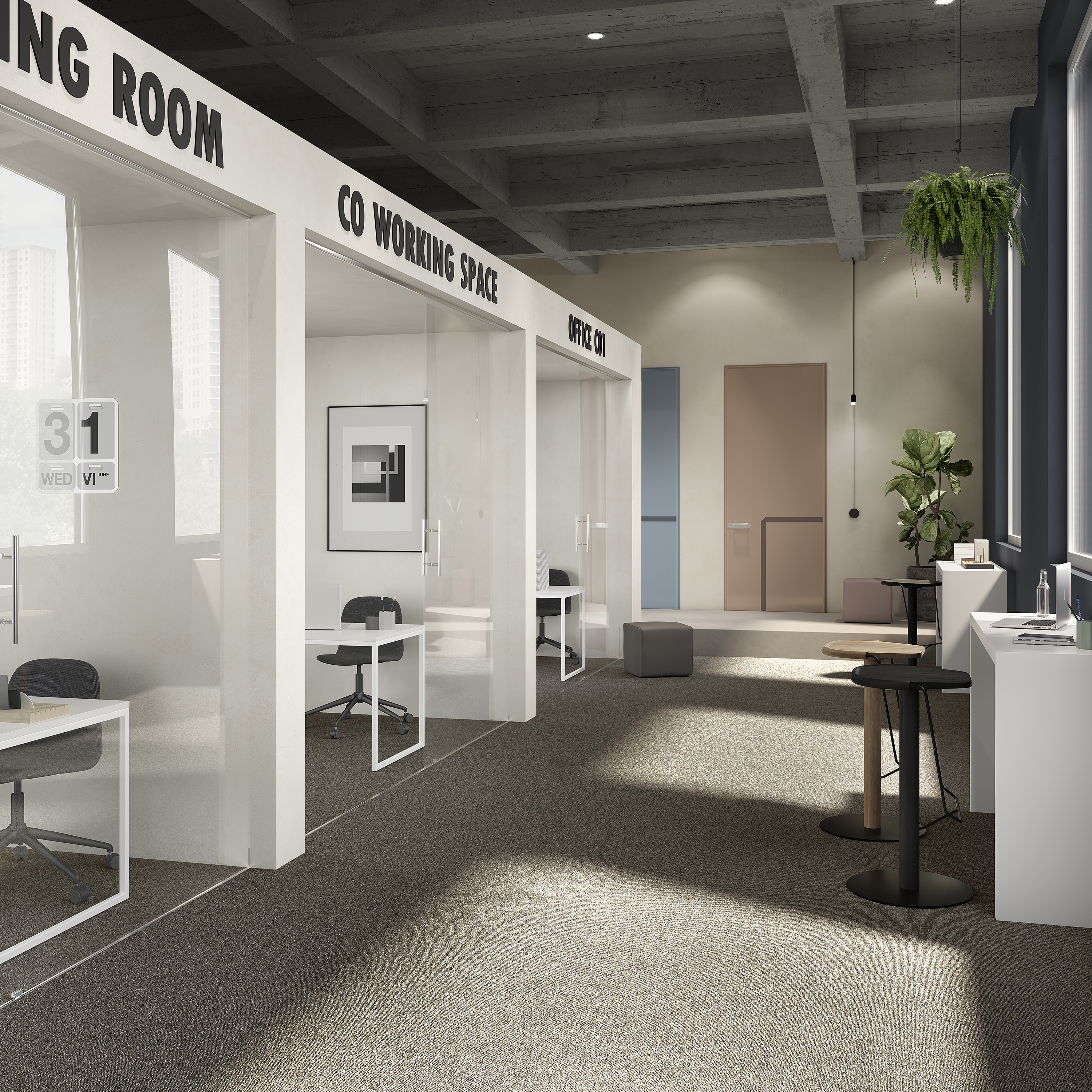 Ковровая плитка Medusa Tile 43 (500*500*5 мм) — купить в Евпатории