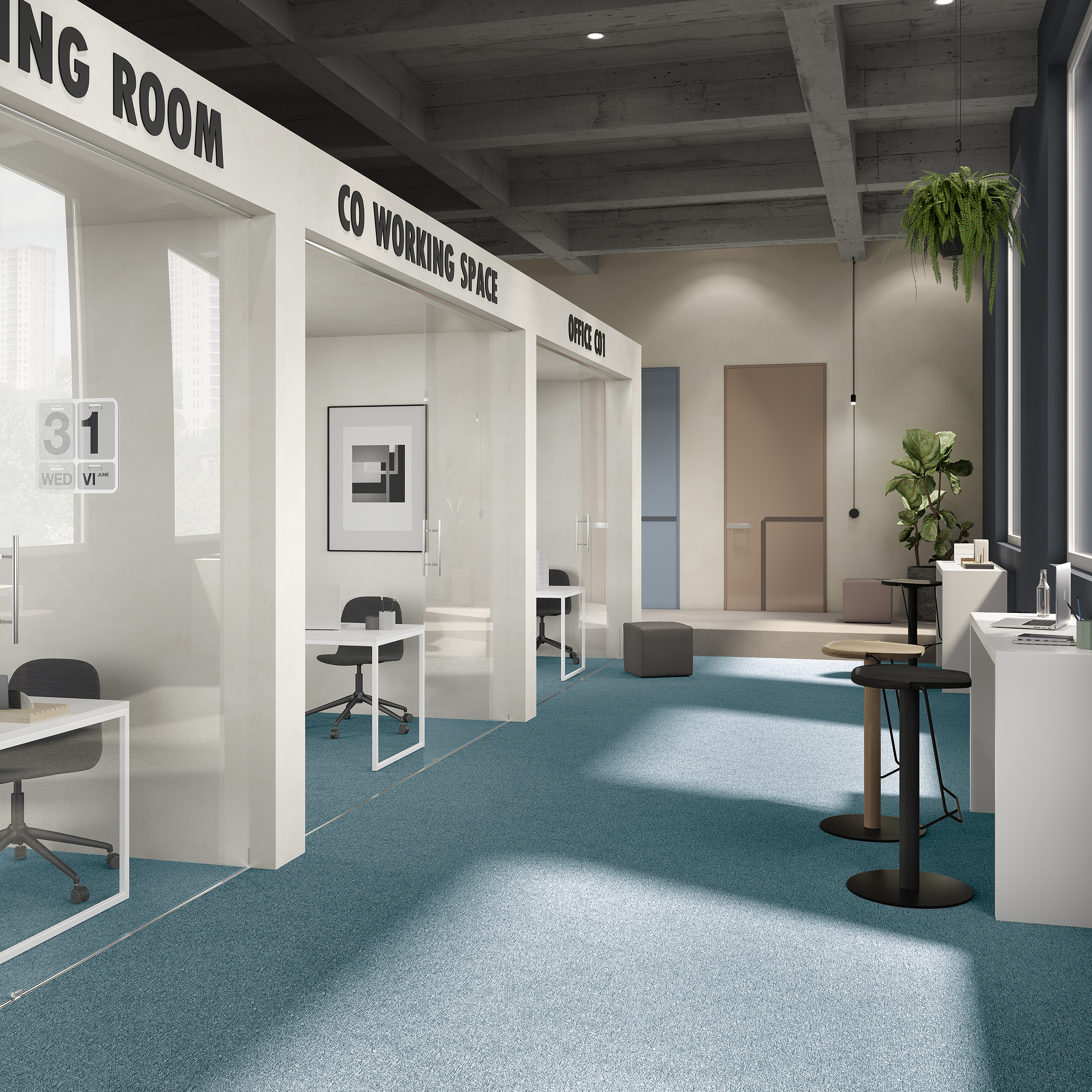 Ковровая плитка Medusa Tile 70 (500*500*5 мм) — купить в Евпатории