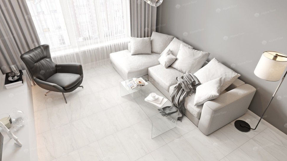 Виниловая плитка "Alpine Floor" Light Stone Брайс (608*303*2,5 мм) — купить в Евпатории