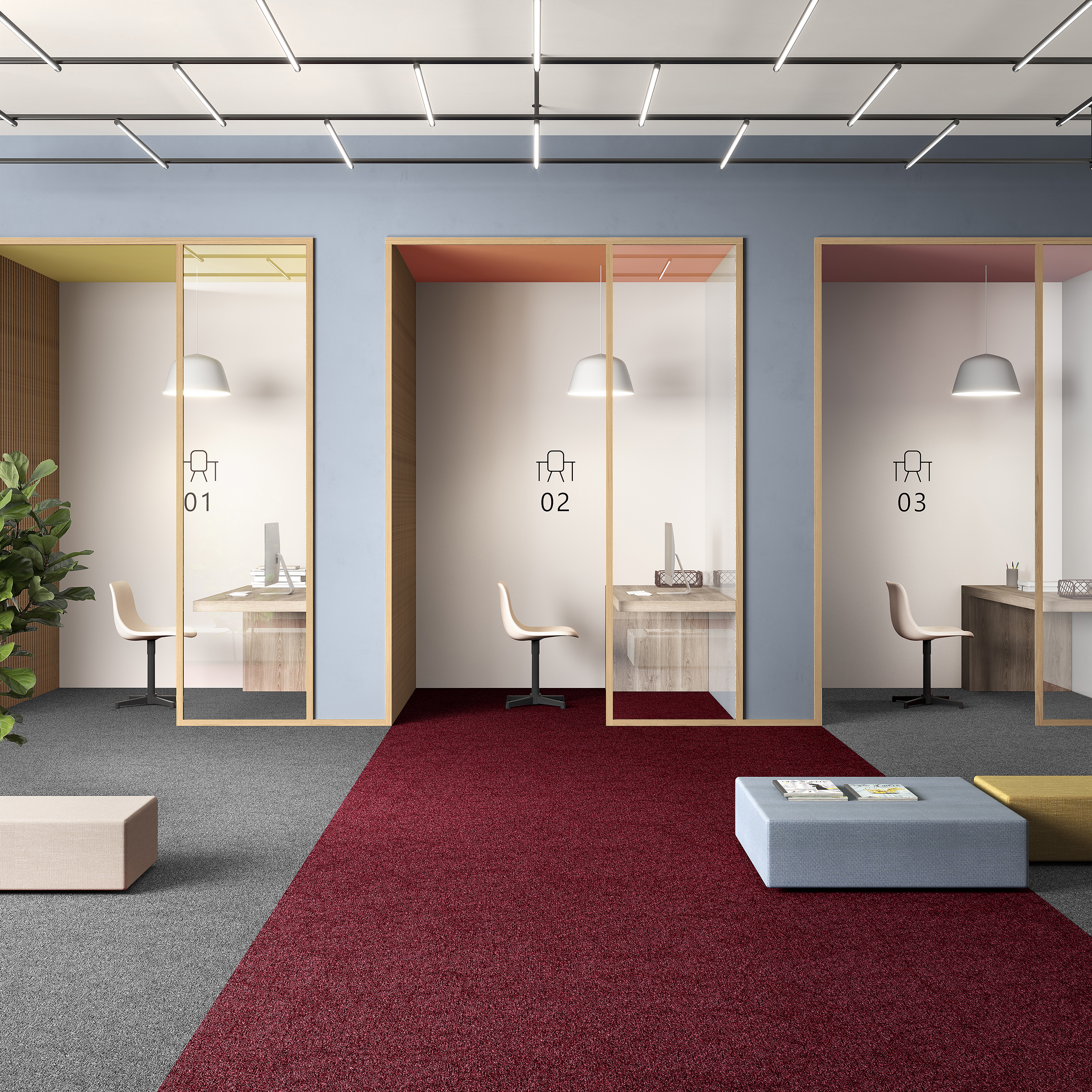 Ковровая плитка Medusa Tile 11 (500*500*5 мм) — купить в Евпатории