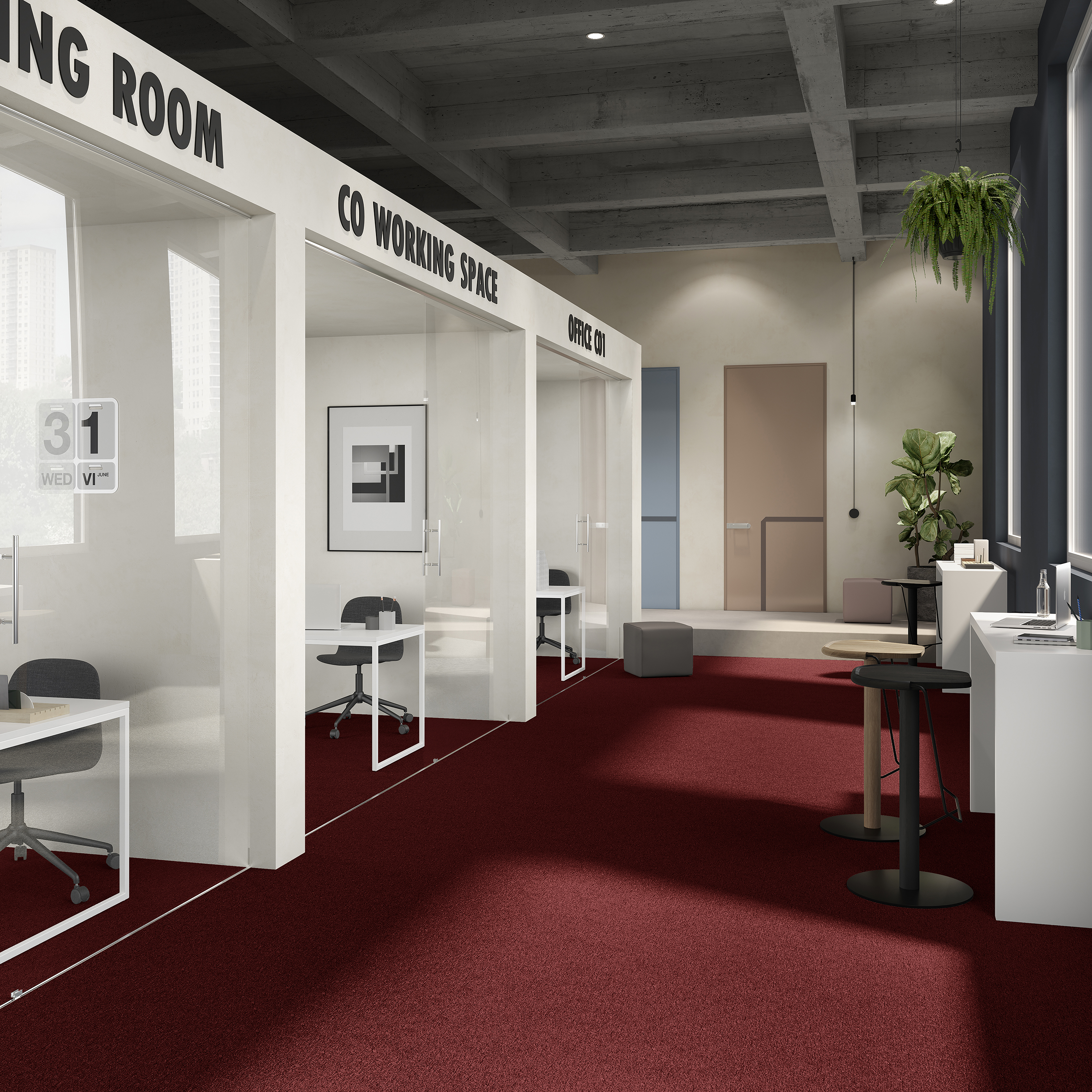 Ковровая плитка Medusa Tile 11 (500*500*5 мм) — купить в Евпатории