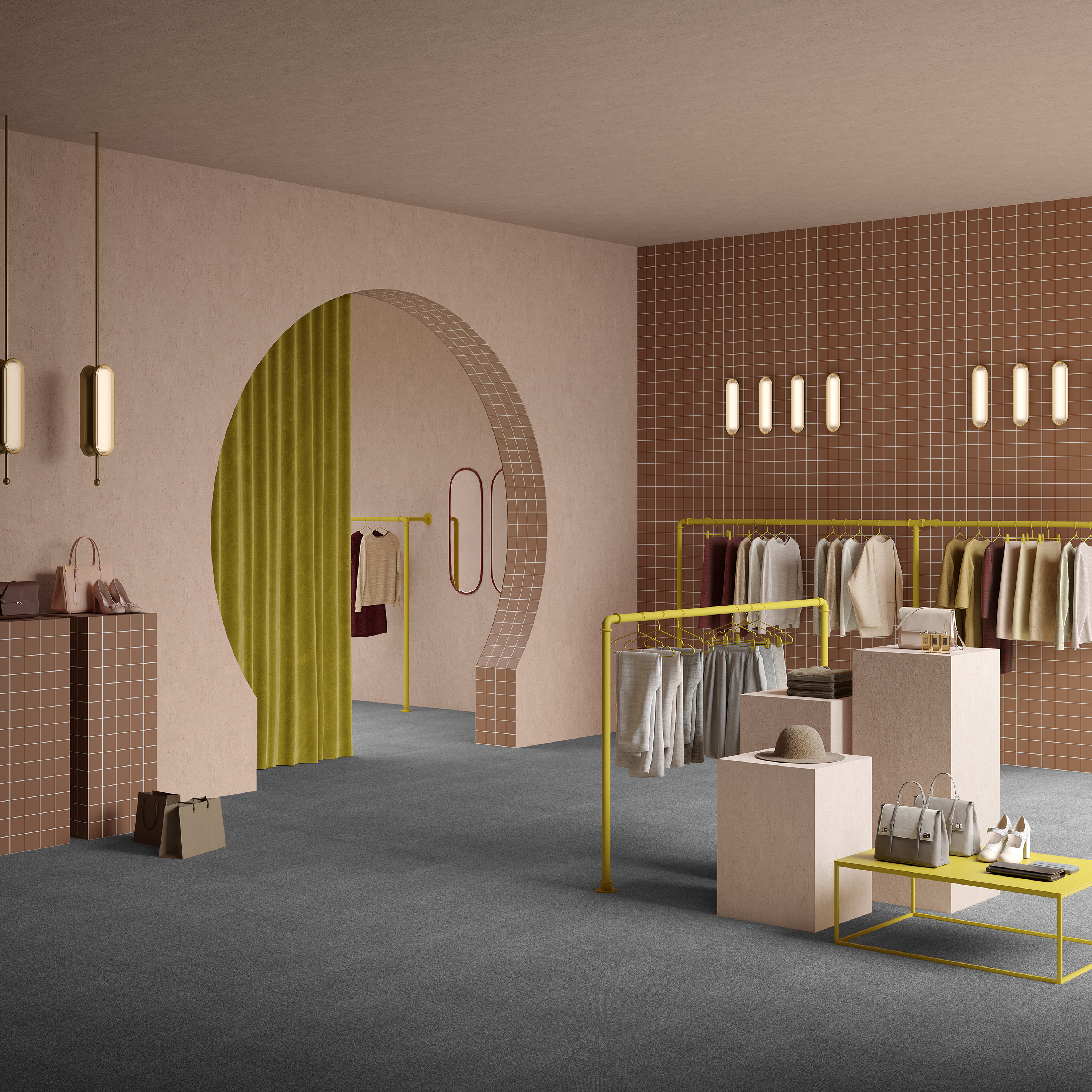 Ковровая плитка Mantra Tile 97 (500*500*6 мм) — купить в Евпатории