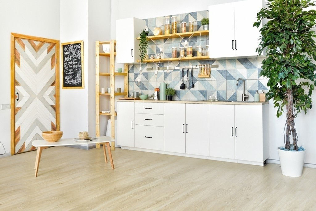 Замковая ПВХ плитка Секвойя Медовая  (1219*184*3,2мм) — купить в Евпатории