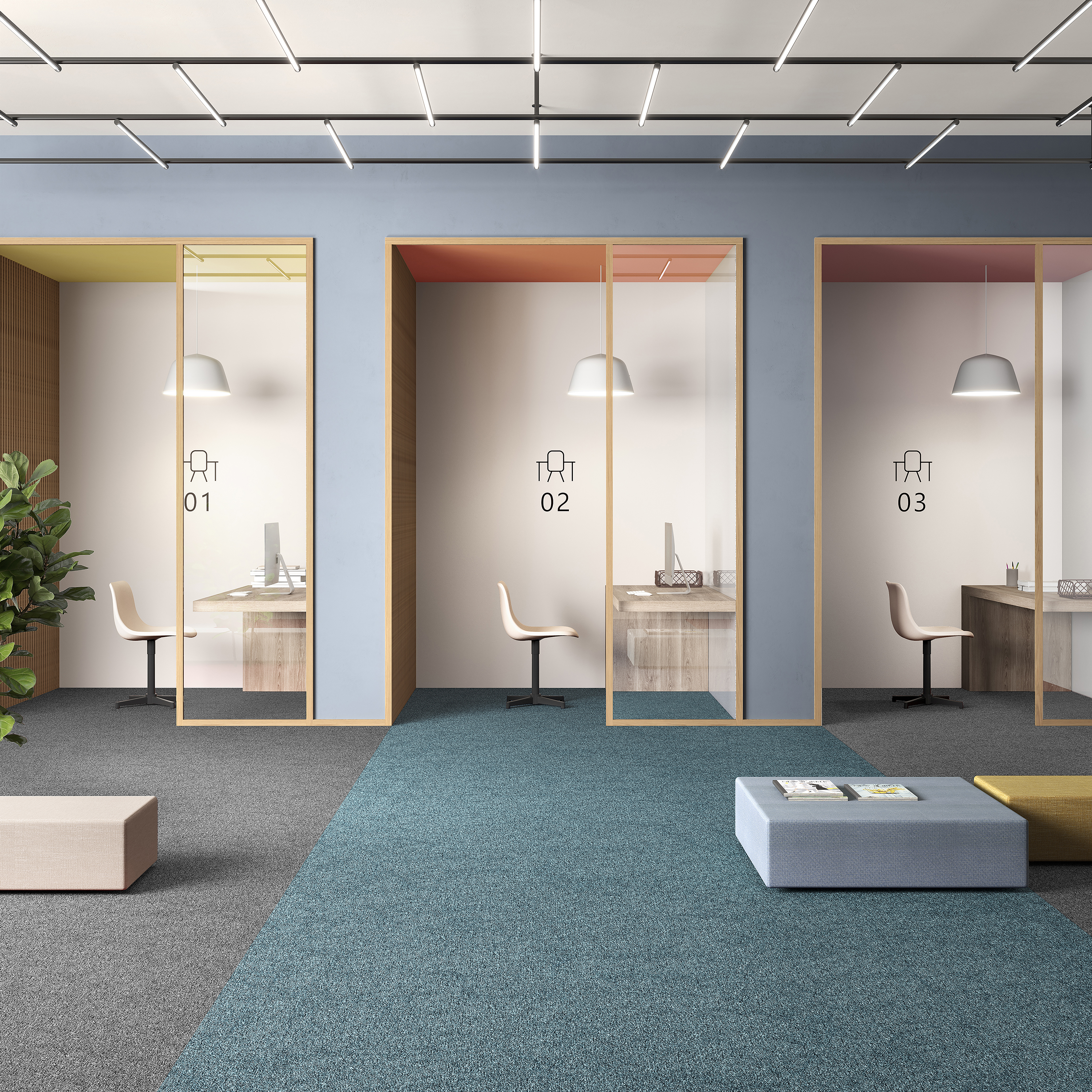 Ковровая плитка Medusa Tile 70 (500*500*5 мм) — купить в Евпатории