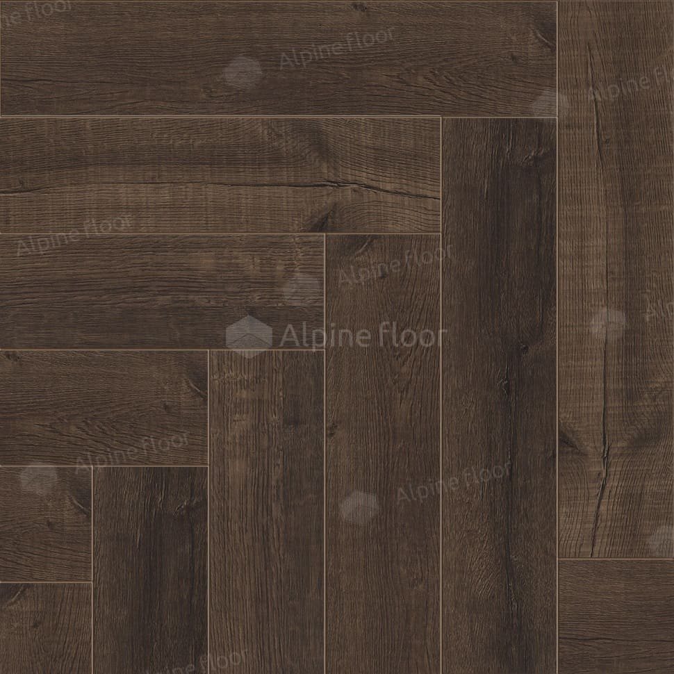 Виниловая плитка "Alpine Floor" Parquet LVT Дуб Альферац (590*118*2,5 мм) — купить в Евпатории