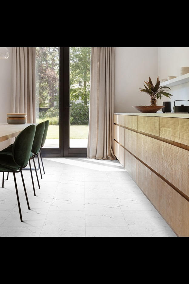 Замковая ПВХ плитка Carrara Marble 112 (610*303*5 мм) — купить в Евпатории