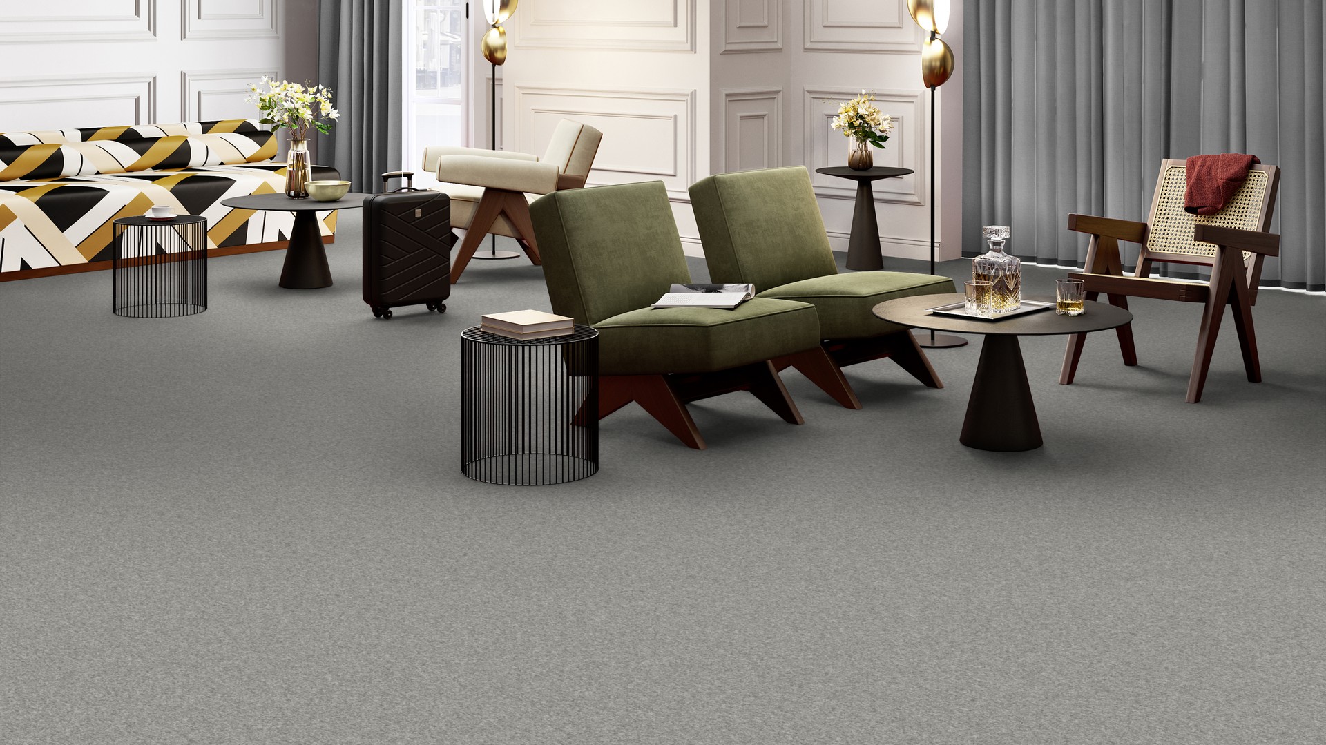 Ковровая плитка Medusa Tile 94 (500*500*5 мм) — купить в Евпатории