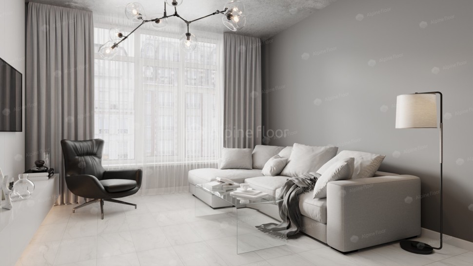 Виниловая плитка "Alpine Floor" Light Stone Брайс (608*303*2,5 мм) — купить в Евпатории