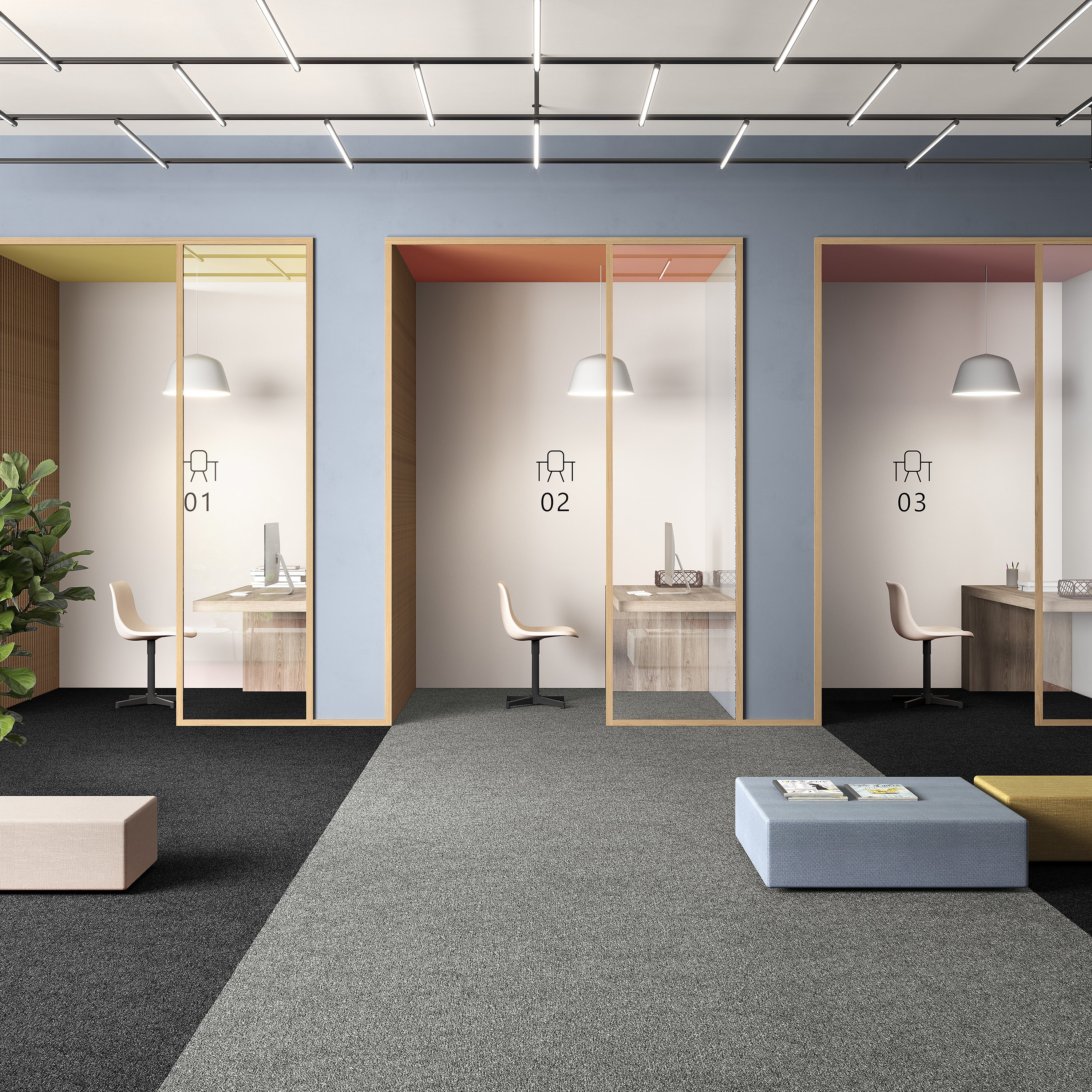 Ковровая плитка Medusa Tile 94 (500*500*5 мм) — купить в Евпатории