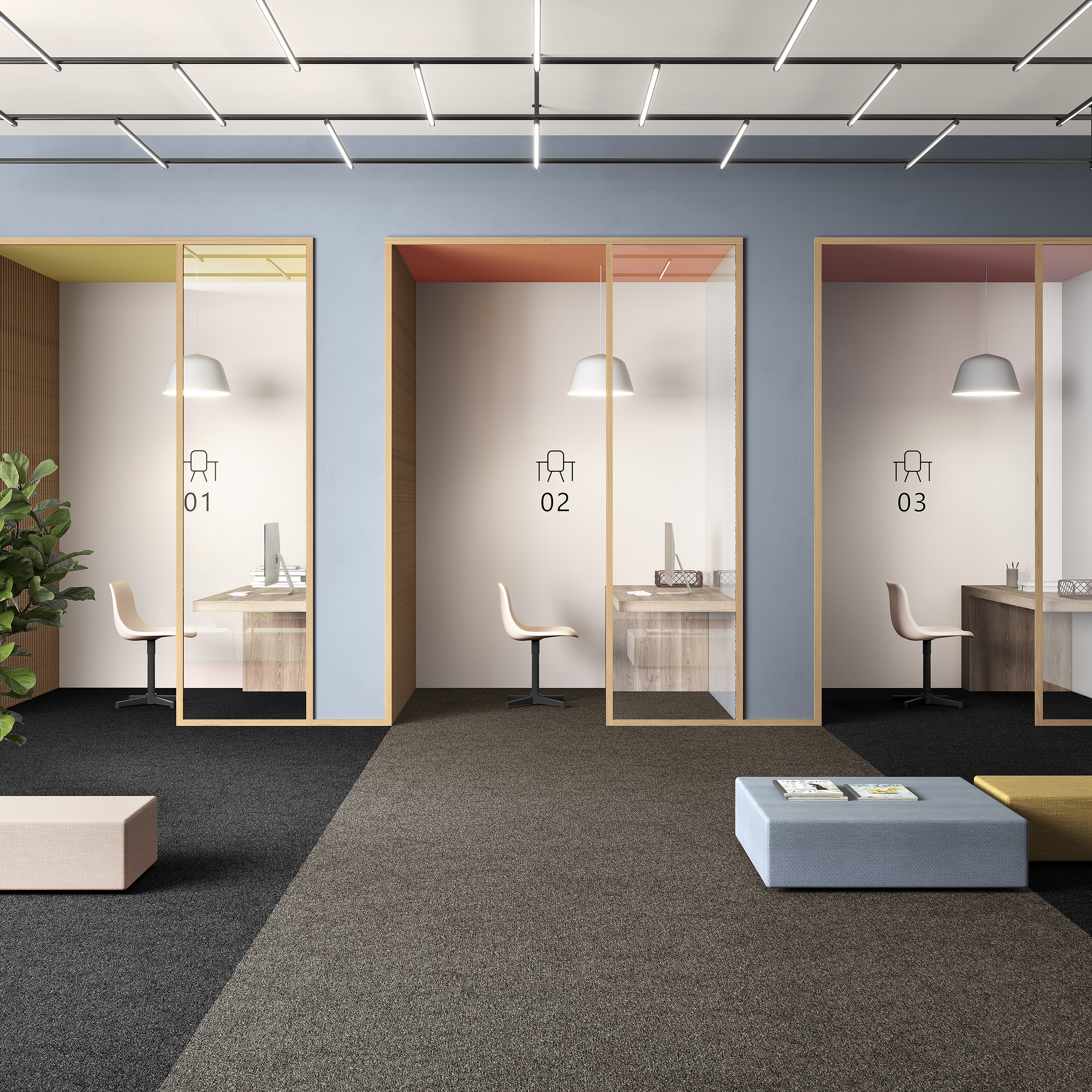 Ковровая плитка Medusa Tile 43 (500*500*5 мм) — купить в Евпатории