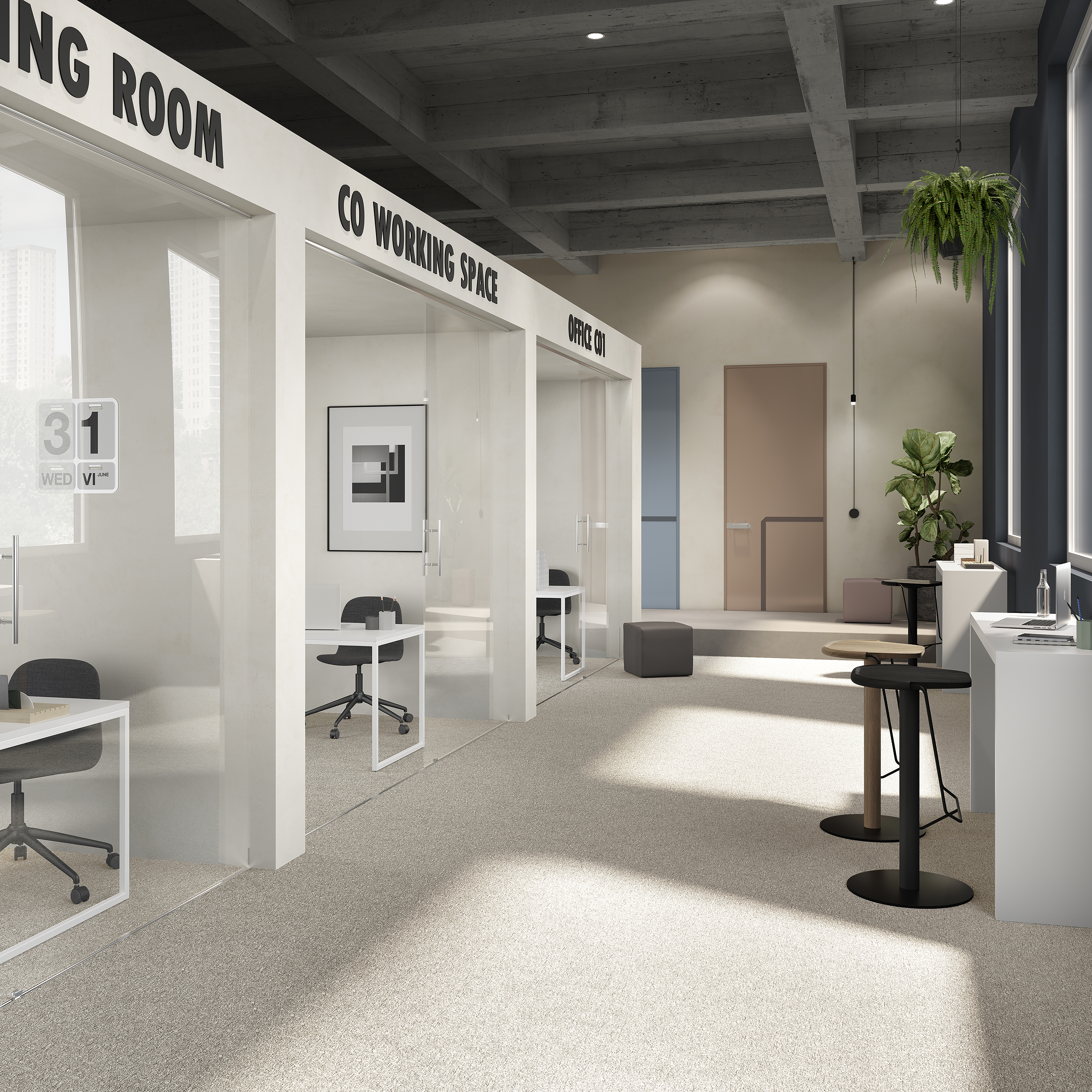 Ковровая плитка Medusa Tile 33 (500*500*5 мм) — купить в Евпатории