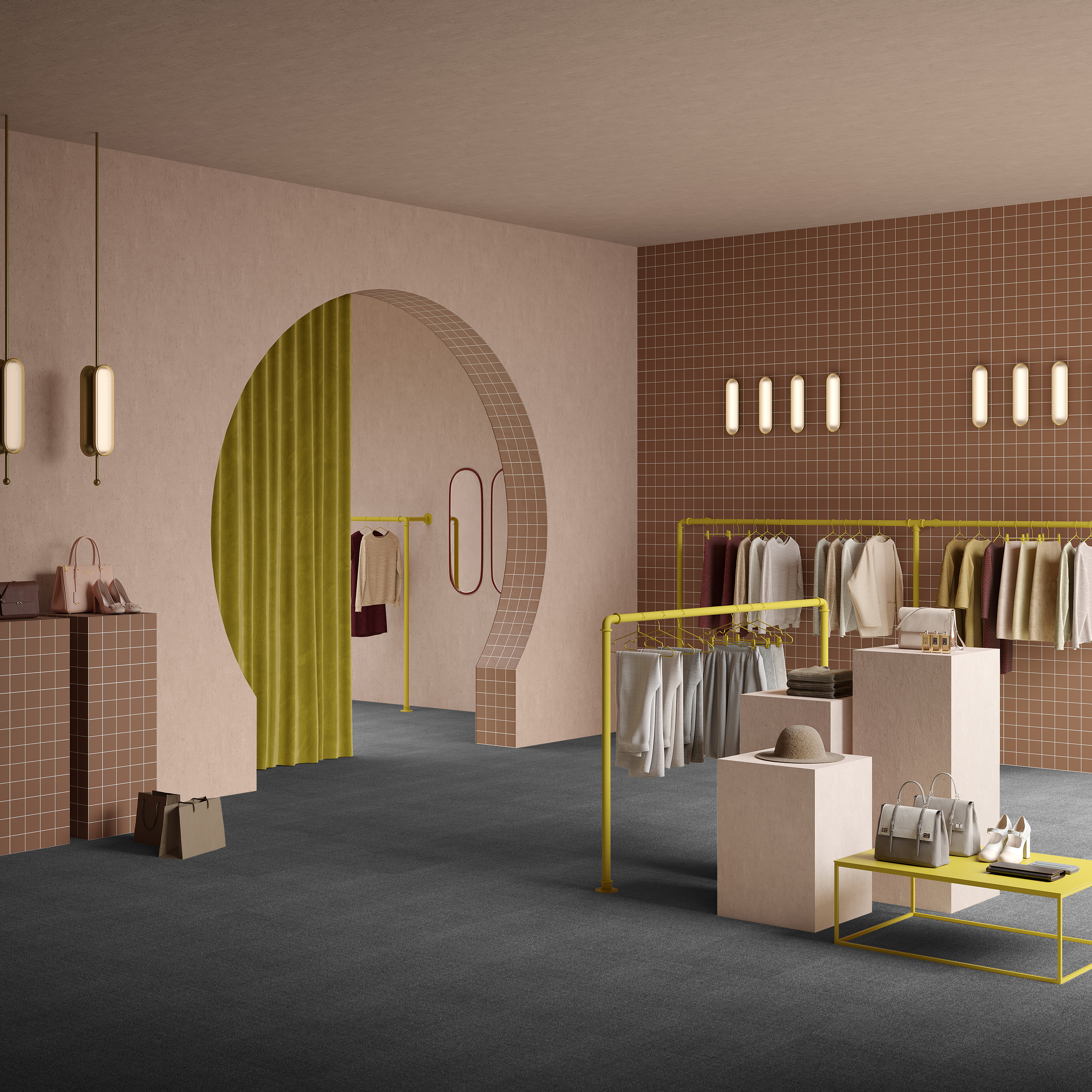 Ковровая плитка Mantra Tile 98 (500*500*6 мм) — купить в Евпатории