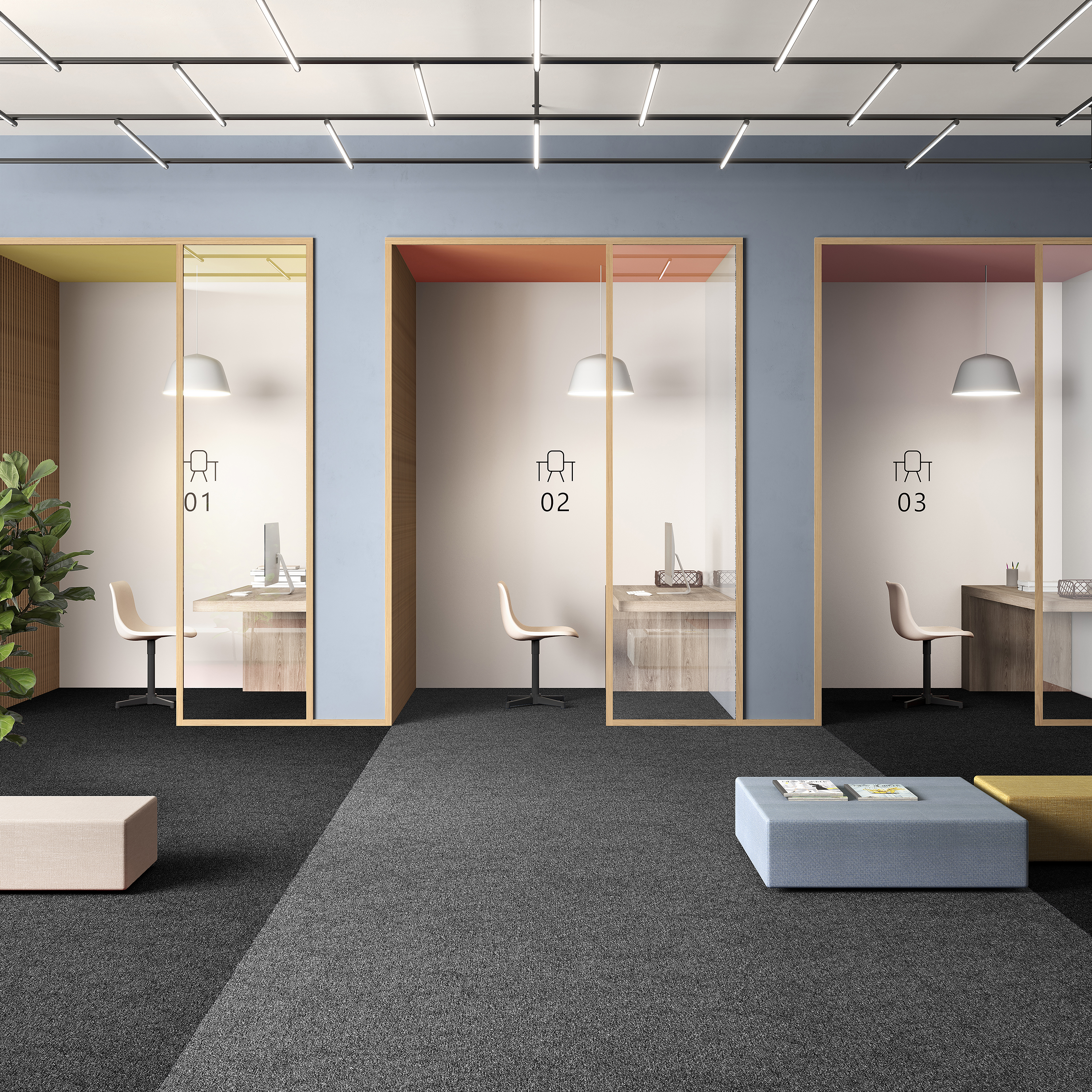 Ковровая плитка Medusa Tile 98 (500*500*5 мм) — купить в Евпатории