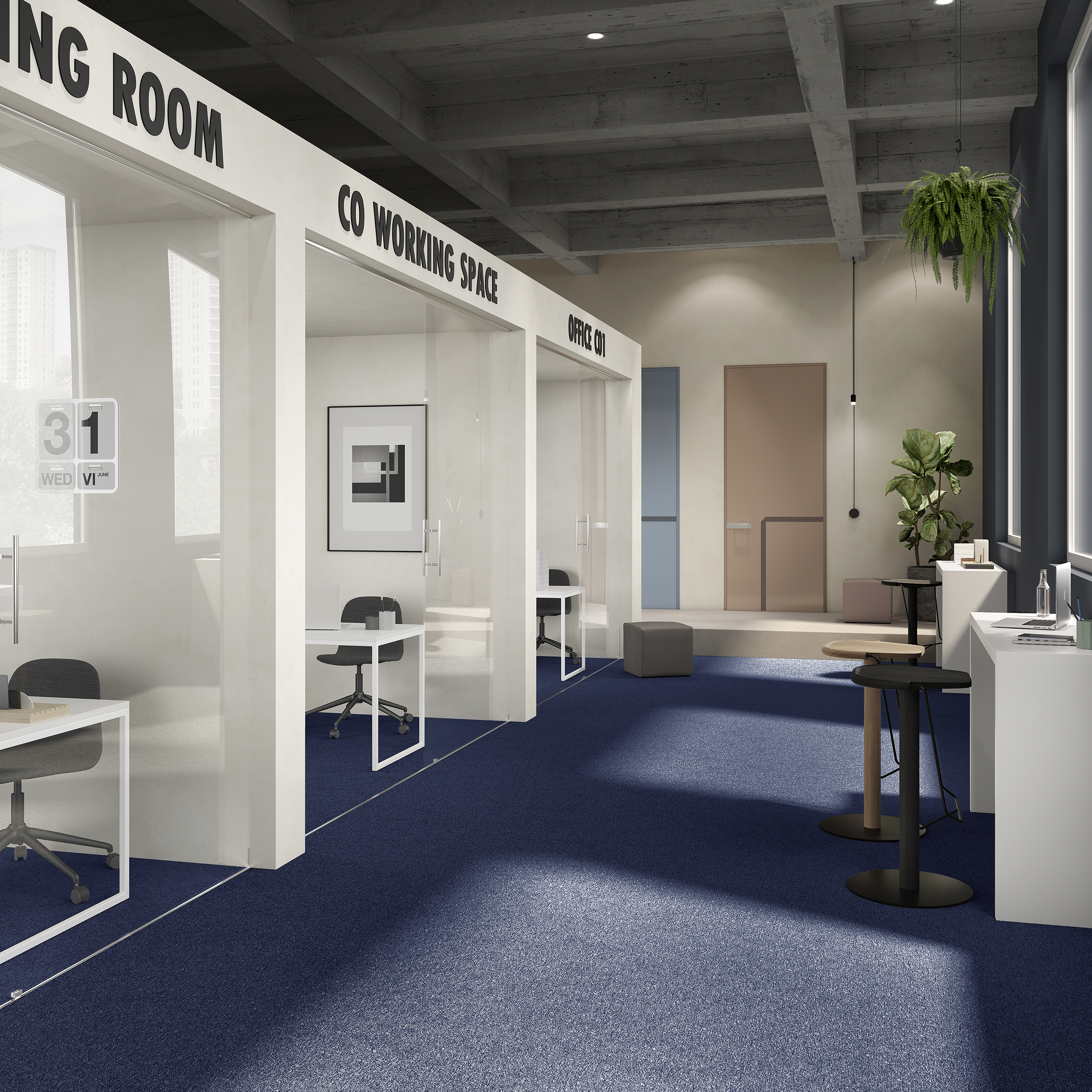 Ковровая плитка Medusa Tile 77 (500*500*5 мм) — купить в Евпатории