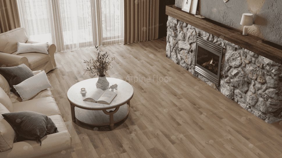 Виниловый ламинат "Alpine Floor" Parquet Light Дуб Синистра (600*125*4 мм) — купить в Евпатории