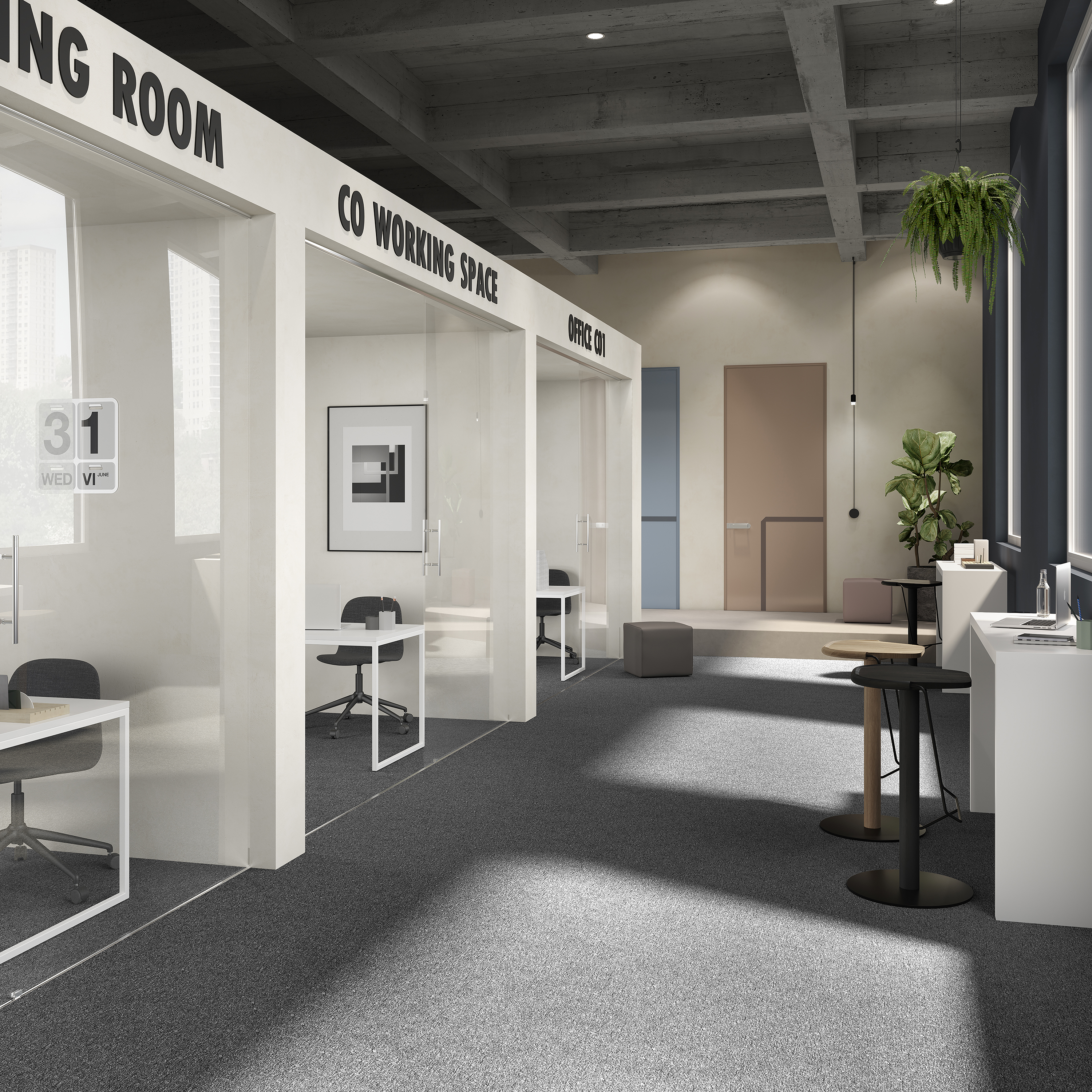 Ковровая плитка Medusa Tile 98 (500*500*5 мм) — купить в Евпатории